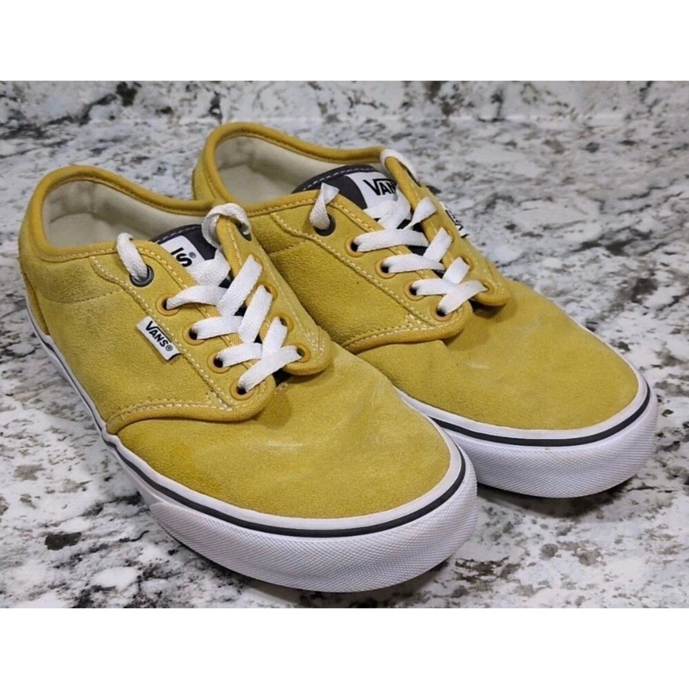 Vans Old Skool Men’s Shoe Skate Size 8.5 Mens Mustard Yellow Gold Suede Sneaker